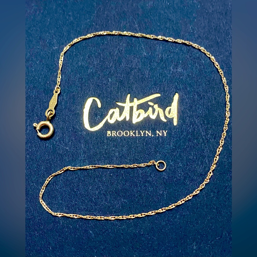 Catbird 14K Gold Sweet Nothing Bracelet 7.5”
